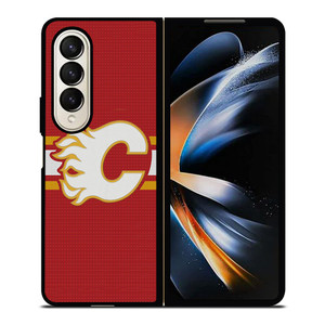 CALGARY FLAMES HOCKEY TEAM LOGO Samsung Galaxy Z Fold 4 Case Cover CALGARY FLAMES HOCKEY TEAM LOGO Samsung Galaxy Z Fold 4 Case Cover