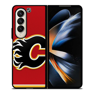 CALGARY FLAMES NHL HOCKEY TEAM LOGO Samsung Galaxy Z Fold 4 Case Cover CALGARY FLAMES NHL HOCKEY TEAM LOGO Samsung Galaxy Z Fold 4 Case Cover