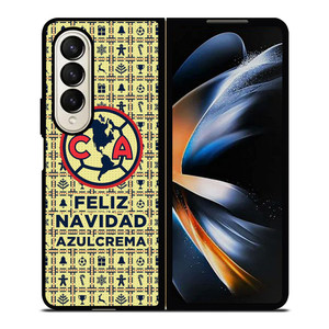 CLUB AMERICA MEXICO AZULCREMA AGUILAZ Samsung Galaxy Z Fold 4 Case Cover CLUB AMERICA MEXICO AZULCREMA AGUILAZ Samsung Galaxy Z Fold 4 Case Cover