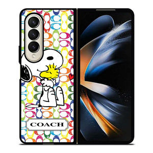 COACH NEW YORK LOGO SNOOPY THE PEANUTS Samsung Galaxy Z Fold 4 Case Cover COACH NEW YORK LOGO SNOOPY THE PEANUTS Samsung Galaxy Z Fold 4 Case Cover