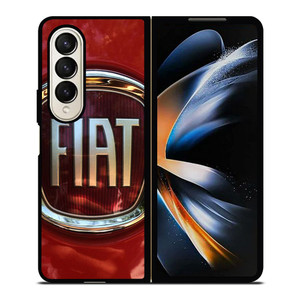FIAT CAR RED LOGO Samsung Galaxy Z Fold 4 Case Cover FIAT CAR RED LOGO Samsung Galaxy Z Fold 4 Case Cover