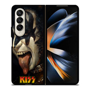 GENE SIMMONS TONGUE OUT KISS BAND Samsung Galaxy Z Fold 4 Case Cover