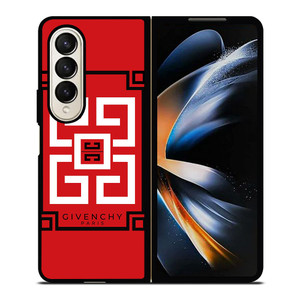 GIVENCHY PARIS ART LOGO RED Samsung Galaxy Z Fold 4 Case Cover