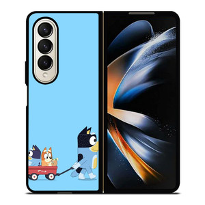 HEELERS FAMILY BLUEY CARTOON Samsung Galaxy Z Fold 4 Case Cover