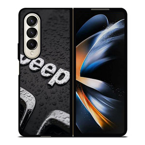 JEEP CAR LOGO UNDER RAIN Samsung Galaxy Z Fold 4 Case Cover