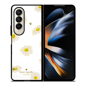 KATE SPADE NEW YORK LOGO SUN FLOWERS ICON Samsung Galaxy Z Fold 4 Case Cover