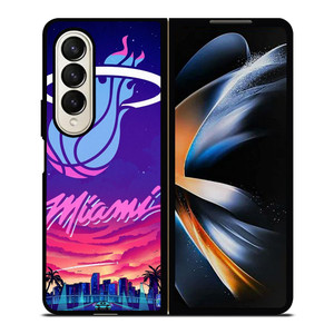 MIAMI HEAT BASKETBALL TEAM LOGO Samsung Galaxy Z Fold 4 Case Cover