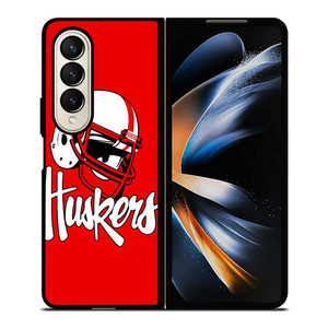 NEBRASKA HUSKERS LOGO UNIVERSITY FOOTBALL ICON Samsung Galaxy Z Fold 4 Case Cover