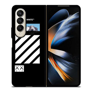 OFF WHITE KAWS AIR Samsung Galaxy Z Fold 4 Case Cover