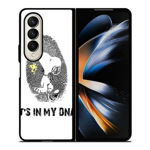 SNOOPY THE PEANUTS FINGER PRINT MY DNA Samsung Galaxy Z Fold 4 Case Cover