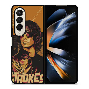 THE STROKES BAND VINTAGE POSTER Samsung Galaxy Z Fold 4 Case Cover