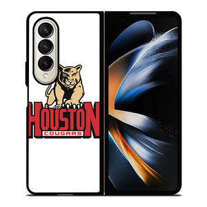 UNIVERSITY HOUSTON COUGARS BASKETBALL TEAM ICON Samsung Galaxy Z Fold 4 Case Cover