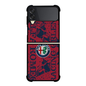 ALFA ROMEO LOGO ART CAR ICON Samsung Galaxy Z Flip 3 Case Cover ALFA ROMEO LOGO ART CAR ICON Samsung Galaxy Z Flip 3 Case Cover