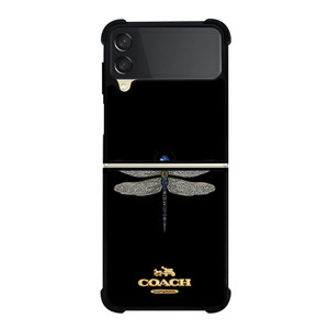 COACH NEW YORK LOGO DRAGONFLY Samsung Galaxy Z Flip 3 Case Cover