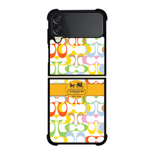 COACH NEW YORK LOGO LUXURY FASHION Samsung Galaxy Z Flip 3 Case Cover COACH NEW YORK LOGO LUXURY FASHION Samsung Galaxy Z Flip 3 Case Cover