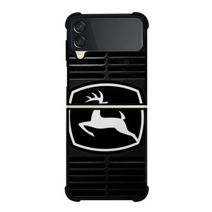 JOHN DEERE TRACTOR LOGO BLACK Samsung Galaxy Z Flip 3 Case Cover JOHN DEERE TRACTOR LOGO BLACK Samsung Galaxy Z Flip 3 Case Cover