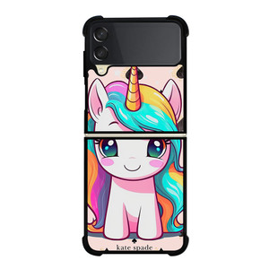 KATE SPADE NEW YORK LOGO PRETTY UNICORN Samsung Galaxy Z Flip 3 Case Cover