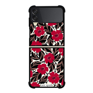 KATE SPADE NEW YORK LOGO RED ROSES Samsung Galaxy Z Flip 3 Case Cover KATE SPADE NEW YORK LOGO RED ROSES Samsung Galaxy Z Flip 3 Case Cover