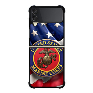 UNITED STATES US MARINE CORPS LOGO FLAG Samsung Galaxy Z Flip 3 Case Cover