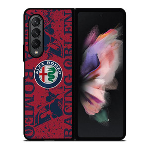 ALFA ROMEO LOGO ART CAR ICON Samsung Galaxy Z Fold 3 Case Cover ALFA ROMEO LOGO ART CAR ICON Samsung Galaxy Z Fold 3 Case Cover