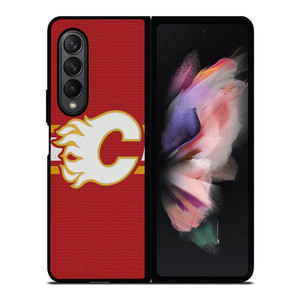 CALGARY FLAMES HOCKEY TEAM LOGO Samsung Galaxy Z Fold 3 Case Cover CALGARY FLAMES HOCKEY TEAM LOGO Samsung Galaxy Z Fold 3 Case Cover
