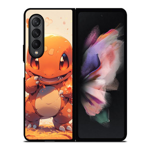 CHIBI CHARMANDER POKEMON POCKET MONSTERS Samsung Galaxy Z Fold 3 Case Cover CHIBI CHARMANDER POKEMON POCKET MONSTERS Samsung Galaxy Z Fold 3 Case Cover