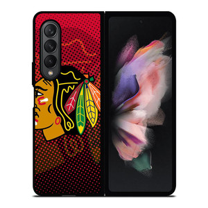 CHICAGO BLACKHAWKS HOCKEY TEAM LOGO EMBLEM Samsung Galaxy Z Fold 3 Case Cover