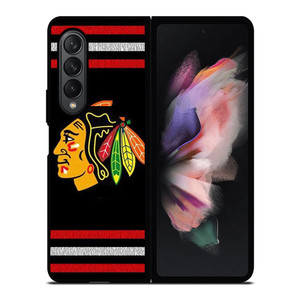 CHICAGO BLACKHAWKS HOCKEY TEAM LOGO ICON Samsung Galaxy Z Fold 3 Case Cover CHICAGO BLACKHAWKS HOCKEY TEAM LOGO ICON Samsung Galaxy Z Fold 3 Case Cover