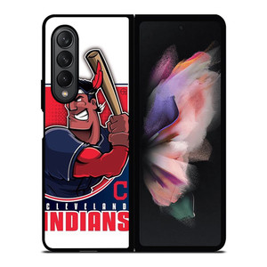 CLEVELAND INDIANS LOGO BASEBALL ICON Samsung Galaxy Z Fold 3 Case Cover