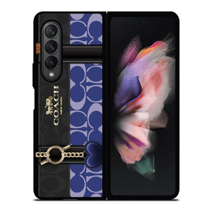 COACH NEW YORK LOGO BLUE BAG Samsung Galaxy Z Fold 3 Case Cover COACH NEW YORK LOGO BLUE BAG Samsung Galaxy Z Fold 3 Case Cover