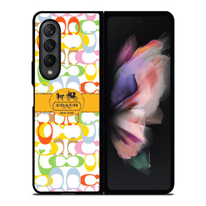 COACH NEW YORK LOGO LUXURY FASHION Samsung Galaxy Z Fold 3 Case Cover COACH NEW YORK LOGO LUXURY FASHION Samsung Galaxy Z Fold 3 Case Cover