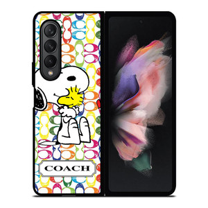 COACH NEW YORK LOGO SNOOPY THE PEANUTS Samsung Galaxy Z Fold 3 Case Cover COACH NEW YORK LOGO SNOOPY THE PEANUTS Samsung Galaxy Z Fold 3 Case Cover