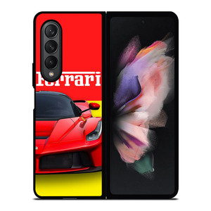 FERRARI LOGO RED CAR Samsung Galaxy Z Fold 3 Case Cover FERRARI LOGO RED CAR Samsung Galaxy Z Fold 3 Case Cover