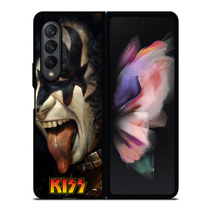 GENE SIMMONS TONGUE OUT KISS BAND Samsung Galaxy Z Fold 3 Case Cover