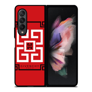 GIVENCHY PARIS ART LOGO RED Samsung Galaxy Z Fold 3 Case Cover