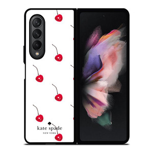 KATE SPADE NEW YORK LOGO CHERRIES Samsung Galaxy Z Fold 3 Case Cover KATE SPADE NEW YORK LOGO CHERRIES Samsung Galaxy Z Fold 3 Case Cover
