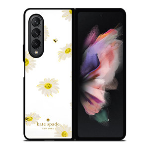 KATE SPADE NEW YORK LOGO SUN FLOWERS ICON Samsung Galaxy Z Fold 3 Case Cover