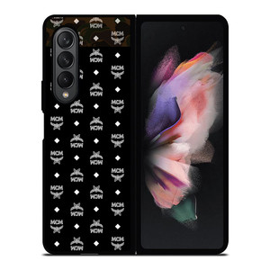 MCM MICHAEL CROMER MUNICH BLACK LOGO Samsung Galaxy Z Fold 3 Case Cover