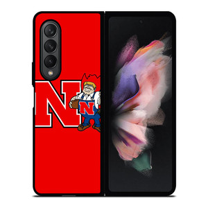 NEBRASKA HUSKERS ICON UNIVERSITY FOOTBALL LOGO Samsung Galaxy Z Fold 3 Case Cover
