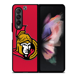 OTTAWA SENATORS LOGO NHL HOCKEY TEAM LOGO Samsung Galaxy Z Fold 3 Case Cover