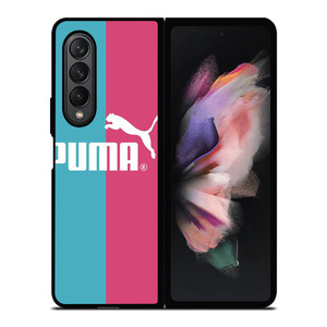 PUMA LOGO BLUE PINK ICON Samsung Galaxy Z Fold 3 Case Cover