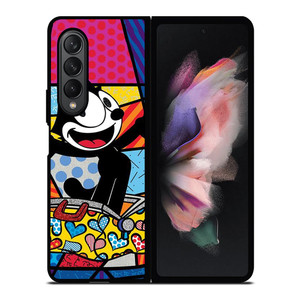 ROMERO BRITTO FELIX THE CAT ART Samsung Galaxy Z Fold 3 Case Cover