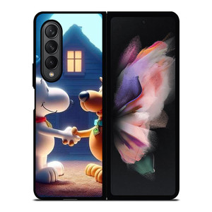 SNOOPY THE PEANUTS AND SCOOBY DOO Samsung Galaxy Z Fold 3 Case Cover