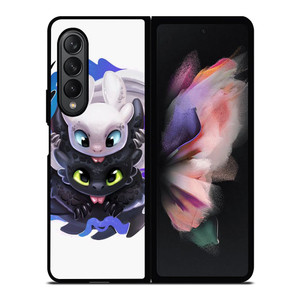 TOOTHLESS AND LIGHTFURY HOW TO TRAIN YOUR DRAGON Samsung Galaxy Z Fold 3 Case Cover