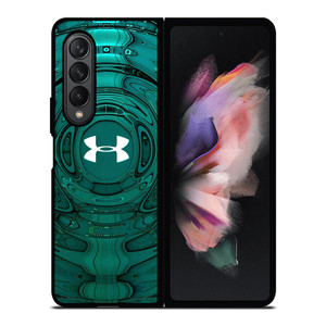 UNDER ARMOUR LOGO LIQUID GREEN Samsung Galaxy Z Fold 3 Case Cover UNDER ARMOUR LOGO LIQUID GREEN Samsung Galaxy Z Fold 3 Case Cover