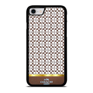 COACH NEW YORK ICON BROWN EMBLEM iPhone SE 2022 Case Cover