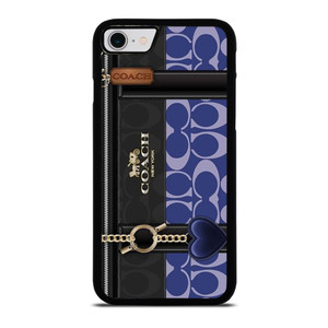 COACH NEW YORK LOGO BLUE BAG iPhone SE 2022 Case Cover COACH NEW YORK LOGO BLUE BAG iPhone SE 2022 Case Cover