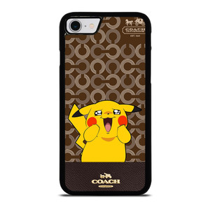 COACH NEW YORK LOGO BRWON EMBLEM X PIKACHU POKEMON iPhone SE 2022 Case Cover COACH NEW YORK LOGO BRWON EMBLEM X PIKACHU POKEMON iPhone SE 2022 Case Cover