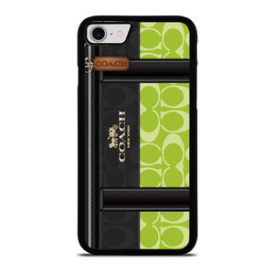 COACH NEW YORK LOGO GREEN BAG iPhone SE 2022 Case Cover