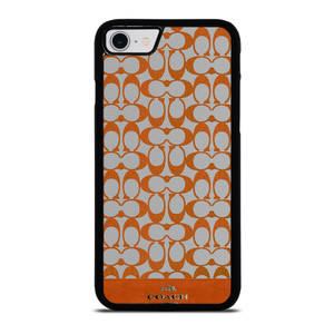 COACH NEW YORK LOGO PATTERN ORANGE EMBLEM iPhone SE 2022 Case Cover